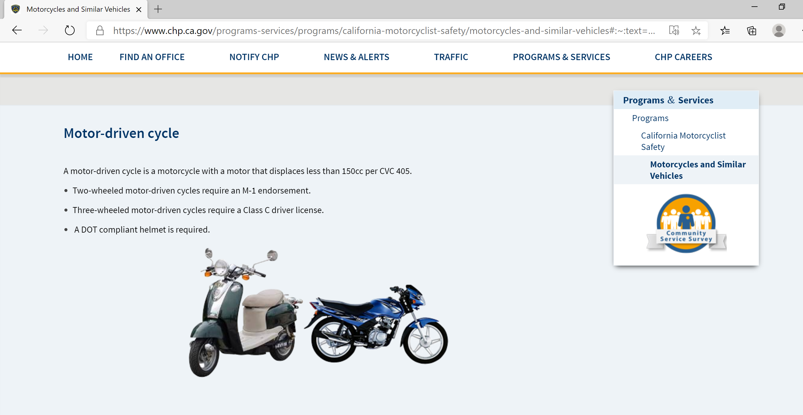 Motorcycle Driven Cycle defined